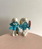 Twee gezellige smurfjes Brilsmurf en IJdele Smurf happymeal, Happymeal, Ophalen of Verzenden, Zo goed als nieuw, Happymeal