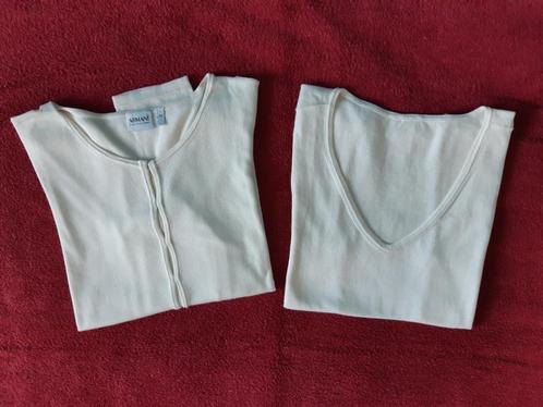 Armani twinset off-white, Kleding | Dames, Truien en Vesten, Zo goed als nieuw, Maat 38/40 (M), Wit, Ophalen of Verzenden