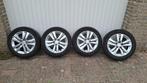 set winterbanden op velg Peugeot; maat: 205 55 16, Ophalen, Gebruikt, 16 inch, Banden en Velgen
