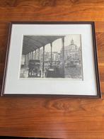 Ets van John Carter Smit Zuid Blaak 1930, Antiek en Kunst, Ophalen of Verzenden