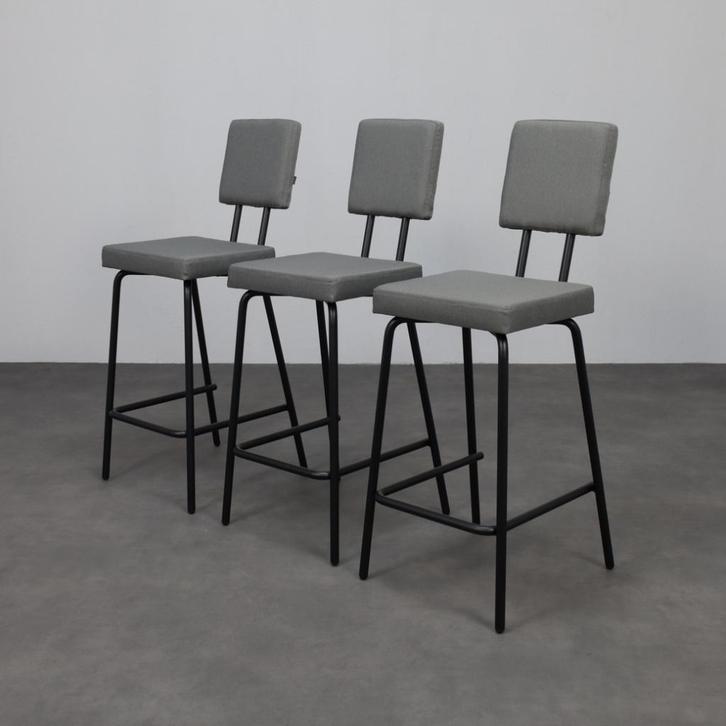 3x Barstool Option Bar by Frederik Roijé for Puik Design, Huis en Inrichting, Barkrukken, Nieuw, 60 tot 90 cm, Metaal, 3 krukken
