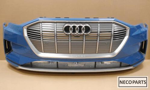 AUDI E-TRON 55 BUMPER ORIGINEEL 6xPDC KLEUR LV5S, Auto-onderdelen, Carrosserie en Plaatwerk, Bumper, Audi, Voor, Gebruikt, Ophalen of Verzenden