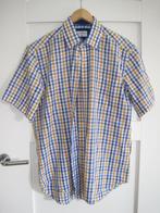 overhemd. Maat M. Katoen. Canda, Blauw,geel,wit,grijs., Blauw, Halswijdte 38 (S) of kleiner, Ophalen of Verzenden, Zo goed als nieuw