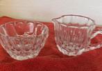 Vintage melk en suiker set te koop, Antiek en Kunst, Antiek | Glas en Kristal, Ophalen of Verzenden