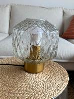 Sissy-Boy Transparante Glazen Tafellamp met Gouden Details, Ophalen, Zo goed als nieuw, Glas, Minder dan 100 cm