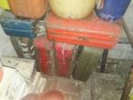 Vintage 3x ijzeren stalen jerrycan jerrycans van 20 liter., Ophalen, Minder dan 50 cm, 40 tot 60 cm, 35 tot 50 cm