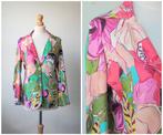 Tessa Koops - vrolijk gekleurd jasje / jersey blazer maat M, Kleding | Dames, Overige kleuren, Verzenden, Zo goed als nieuw, Jasje