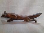 Zwaar Art Deco bronzen beeldje van vos, Antiek en Kunst, Ophalen of Verzenden