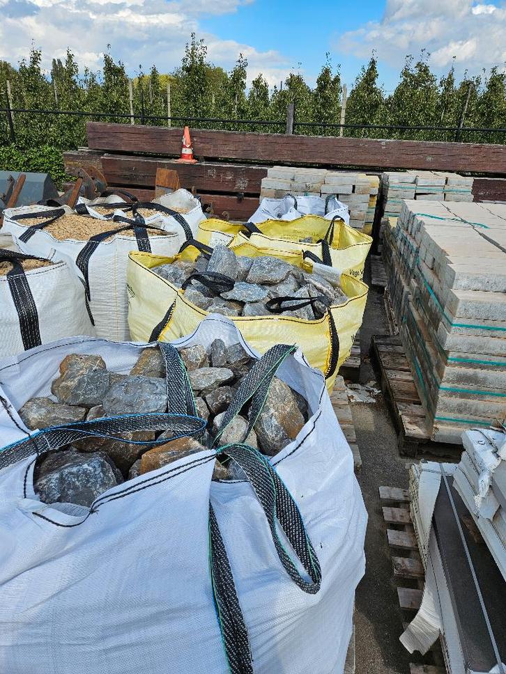 Verschillende soorten grind en split, Tuin en Terras, Grind, Keien en Split, Split, Basalt, Ophalen