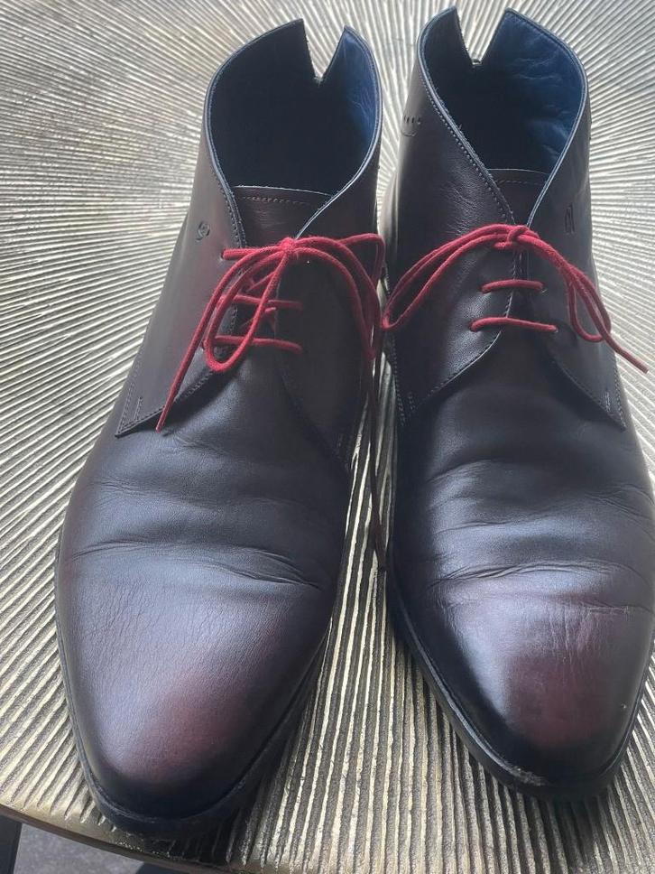 GREVE, hele nette herenschoenen Bordeau/Zwart maat 44, Kleding | Heren, Schoenen, Zo goed als nieuw, Veterschoenen, Bruin, Ophalen of Verzenden