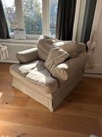 Mooie ruime Loveseat in grijs beige, Huis en Inrichting, Ophalen, Gebruikt, Eenpersoons, 100 tot 125 cm