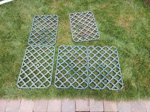 15 Grastegels - Plastic - Gebruikt, Tuin en Terras, Palen, Balken en Planken, Gebruikt, Ophalen of Verzenden