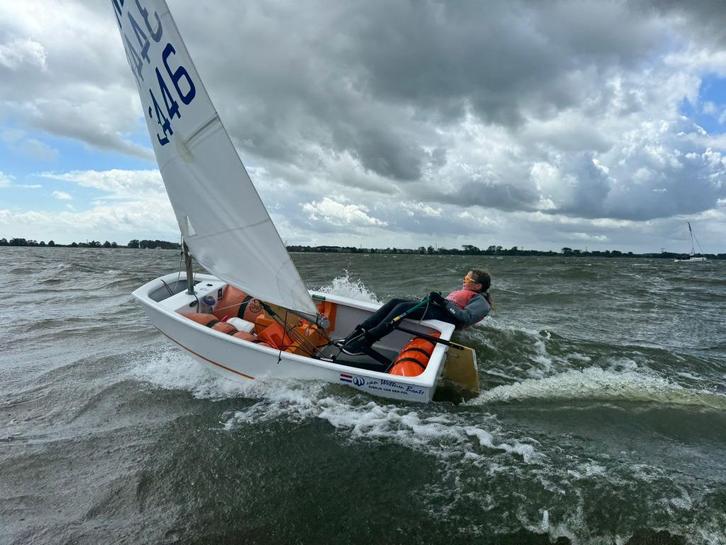 Optimist (Van Wettum) 2018, Watersport en Boten, Zeilen en Zeiltoebehoren, Zo goed als nieuw, Overige typen, Minder dan 15 m²