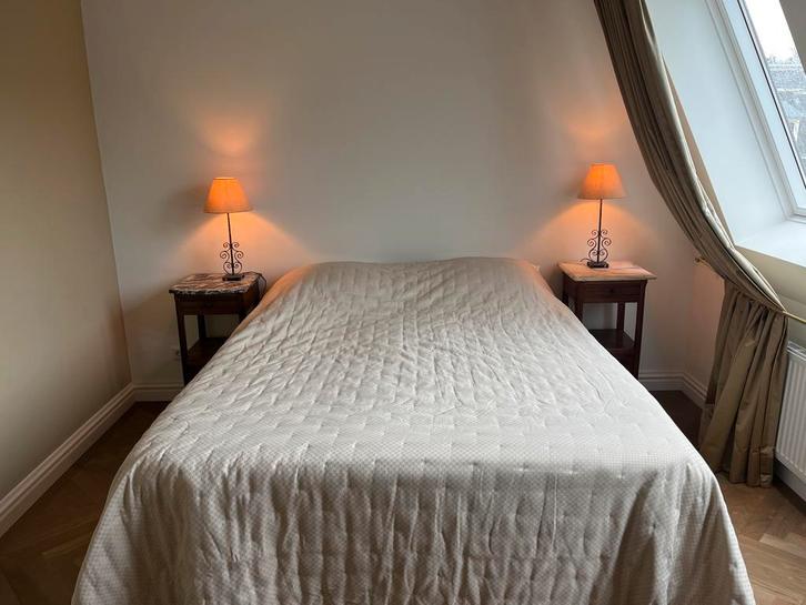 Twee Vintage Tafellampen, Huis en Inrichting, Lampen | Tafellampen, Gebruikt, Metaal, Ophalen