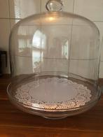 Taart plateau met hoge stolp, Huis en Inrichting, Woonaccessoires | Stolpen, Ophalen, Zo goed als nieuw