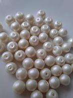 50 stuks 8 mm glaskralen parels wit kralen partij, Kraal, -, -, Nieuw