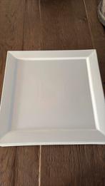 5 grote witte vierkanten borden, Ophalen, Zo goed als nieuw, Bord(en), Overige stijlen