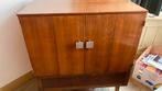 Vintage notenhouten tv / geluidsinstallatie kast, Huis en Inrichting, Ophalen, Gebruikt, 50s Retro, 50 tot 100 cm