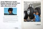 7 vintage advertenties reclames Lufthansa vliegmaatschappij, Verzamelen, Luchtvaart en Vliegtuigspotten, Verzenden, Gebruikt, Overige typen