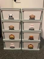 2 Kunststof Ladekastjes kinderkamer, Huis en Inrichting, Kasten | Ladekasten, Ophalen, 5 laden of meer, Zo goed als nieuw, Minder dan 100 cm