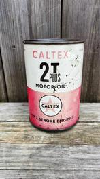 CALTEX 2 Stroke Plus oil blik, Verzamelen, Ophalen of Verzenden, Zo goed als nieuw