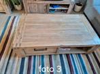 Teakhouten Salontafel & TV-kast Set, Huis en Inrichting, Tafels | Salontafels, Gebruikt, 50 tot 100 cm, 100 tot 150 cm, Landelijk