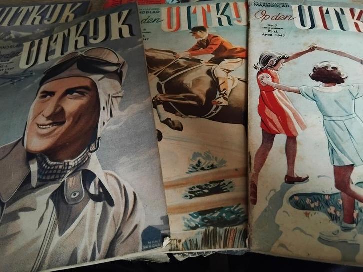 Div.Uitkijk 1947 - Hans Borrebach omslag, Boeken, Tijdschriften en Kranten, Gelezen, Overige typen, Ophalen of Verzenden