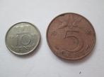 10 cent en 5 cent 1948 Nederland, Postzegels en Munten, Munten | Nederland, Ophalen of Verzenden, Koningin Juliana, 10 cent, Losse munt