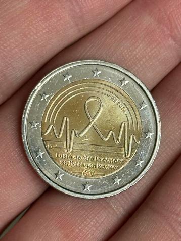 2 euromunt BE 2024 Strijd Tegen Kanker / Lutte Contre Cancer beschikbaar voor biedingen