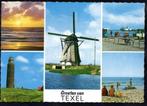(NH447) Ansichtkaart Texel Oosterend molen vuurtoren 1978, Verzenden, 1960 tot 1980, Gelopen, Noord-Holland