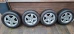 15" Originele Peugeot 207 Lichtmetalen velgen + zomerbanden, Auto-onderdelen, Banden en Velgen, Gebruikt, 15 inch, Banden en Velgen