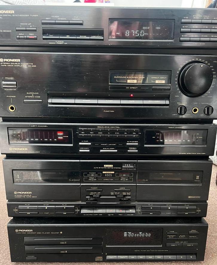 Pioneer Stereo Set - Compleet! (Jaren 90), Audio, Tv en Foto, Stereo-sets, Gebruikt, Cassettedeck, Cd-speler, Tuner of Radio, Pioneer