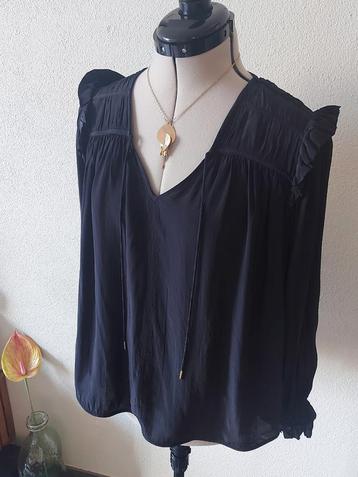 NIEUW Noa Noa zwarte boho blouse 42 beschikbaar voor biedingen