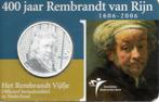 COINCARD REMBRANDT VAN RIJN 5 EURO 2006 ZILVER 1606-2006, Postzegels en Munten, Munten | Nederland, Setje, Koningin Beatrix, Zilver