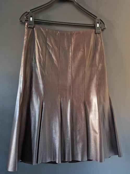 Bruine, leren rok van Onimo / John van Houtum NIEUW Maat 36, Kleding | Dames, Rokken, Nieuw, Maat 36 (S), Bruin, Ophalen of Verzenden