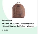 WILD WOODS, rugtas van buffelleer, Overige merken, Minder dan 30 cm, Nieuw, Ophalen of Verzenden