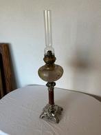 Antieke Oude Olielamp Petroleumlamp Petroleum Olie Lamp, Antiek en Kunst, Antiek | Lampen, Ophalen of Verzenden