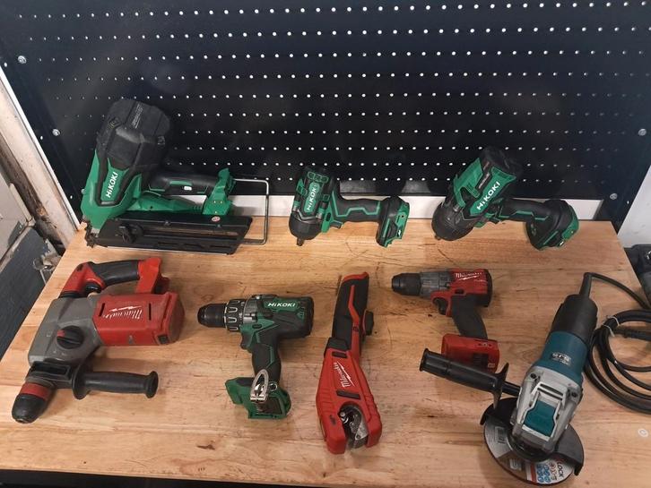 Partij gereeedschap los te koop, Doe-het-zelf en Verbouw, Gereedschap | Boormachines, Zo goed als nieuw, Boormachine, Ophalen of Verzenden