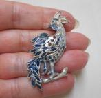 Prachtige antieke zilveren vogel broche / hanger nr.151