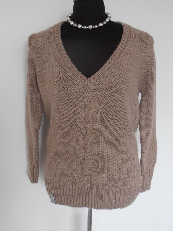 NIEUWE Rituals prachtige wollen vhals trui - 40 (M), Kleding | Dames, Truien en Vesten, Nieuw, Maat 38/40 (M), Bruin, Verzenden