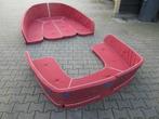 Kussenset bordeaux rood 12 delig, voor sloep, Ophalen, Gebruikt