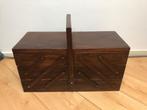 Vintage naaibox, Ophalen of Verzenden, Zo goed als nieuw, Garen of Naald(en)