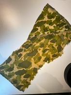 Ww2 US origineel stukje parachute stof airborne, Ophalen of Verzenden, Landmacht, Amerika