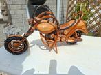 zeer mooie houten handgemaakte decoratie motor, Ophalen of Verzenden