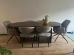 Japandi eettafel walnoot 200x80 – Homary – Zeer goede staat!, Ophalen, 50 tot 100 cm, Zo goed als nieuw, Vijf personen of meer
