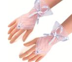 Korte Kanten Handschoenen, Verzenden, Nieuw, Wit, Accessoires