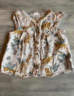 Roze linnen jurkje met dierenprint - H&M - maat 80, Meisje, Jurkje of Rokje, H&M, Ophalen of Verzenden