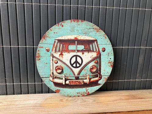 Metalen bord VW bus, Huis en Inrichting, Woonaccessoires | Wanddecoraties, Nieuw, Ophalen of Verzenden