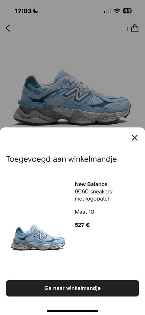New Balance U9060 Maat/Size US 10.5/ EU 44,5 Exclusief model, Kleding | Heren, Schoenen, Zo goed als nieuw, Sneakers of Gympen