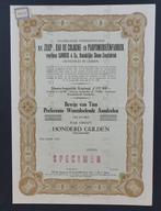 Koninklijke Stoom -Zeepfabriek Sanders & Co - Leiden 1943, Verzenden, 1920 tot 1950, Aandeel